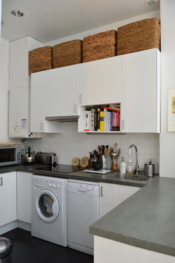 Above sales cupboard storage